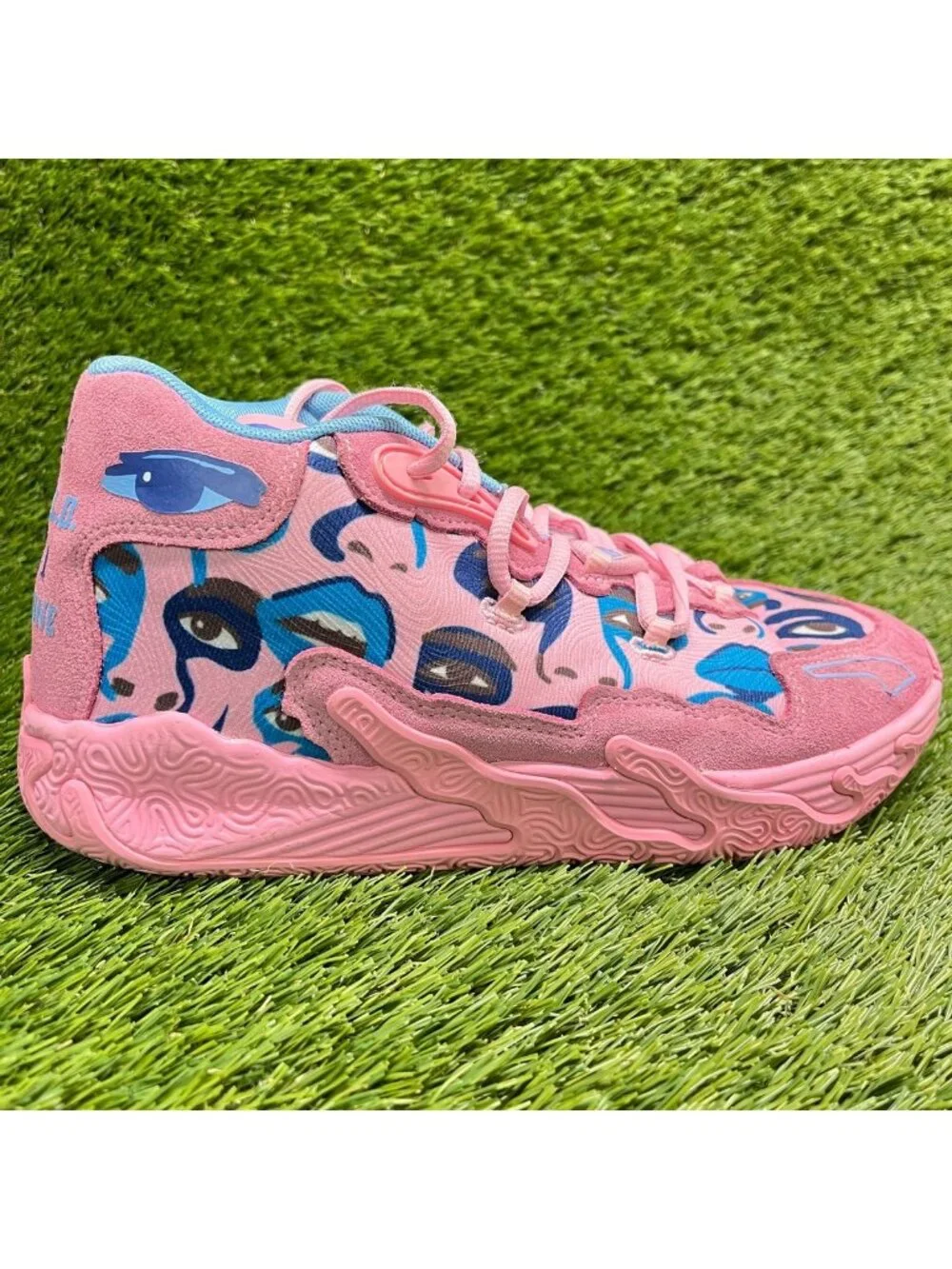 Puma LaMelo Ball MB.03 KidSuper Girls Size 6.5Y Pink Athletic Shoes Sneakers